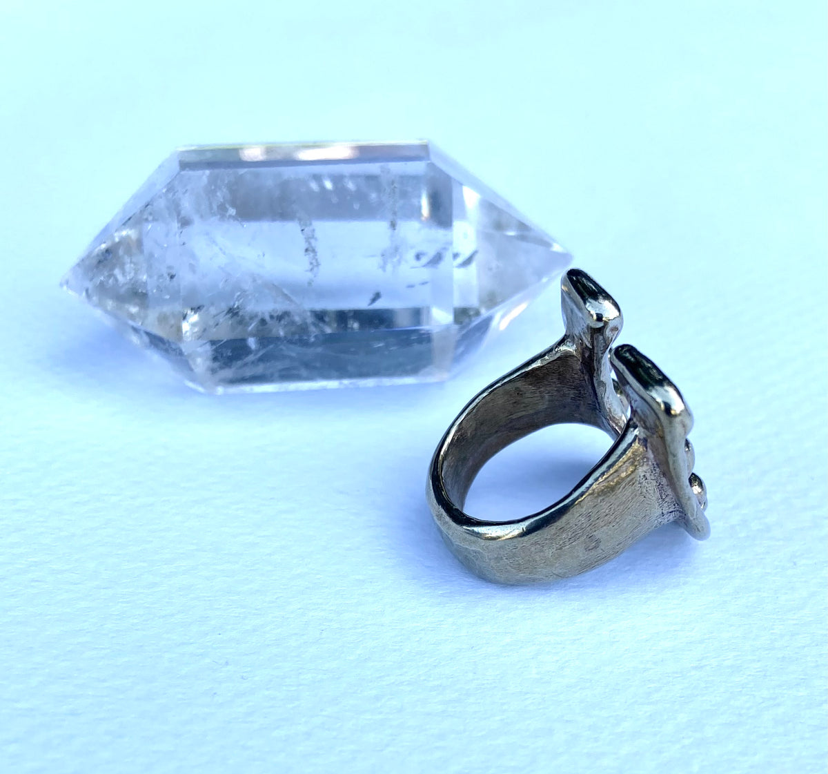 Serpentine cast horseshoe ring – Serpentinepdx