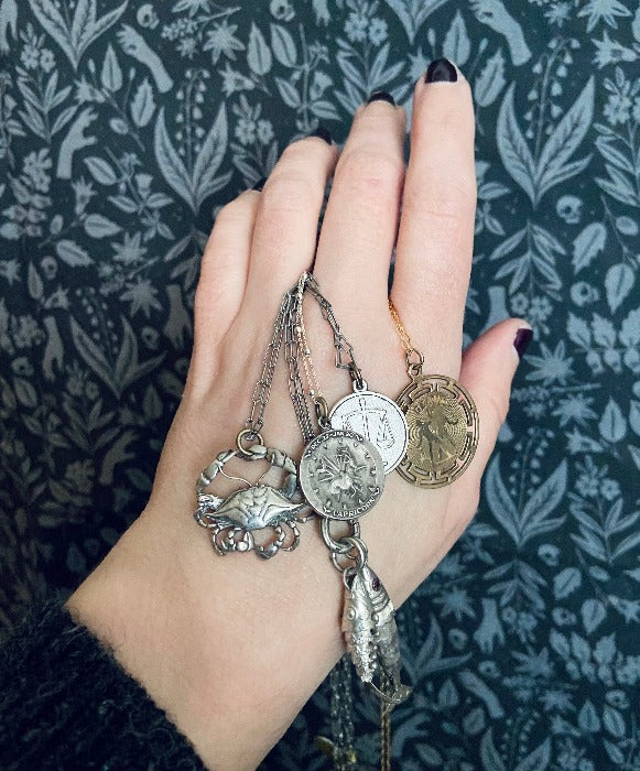 vintage zodiac charm necklace collection