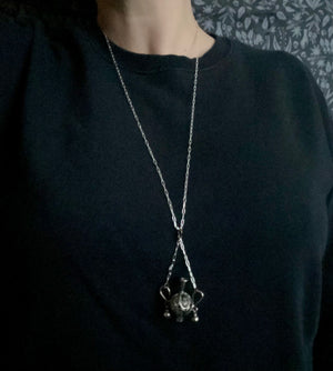 vintage vessel charm necklace