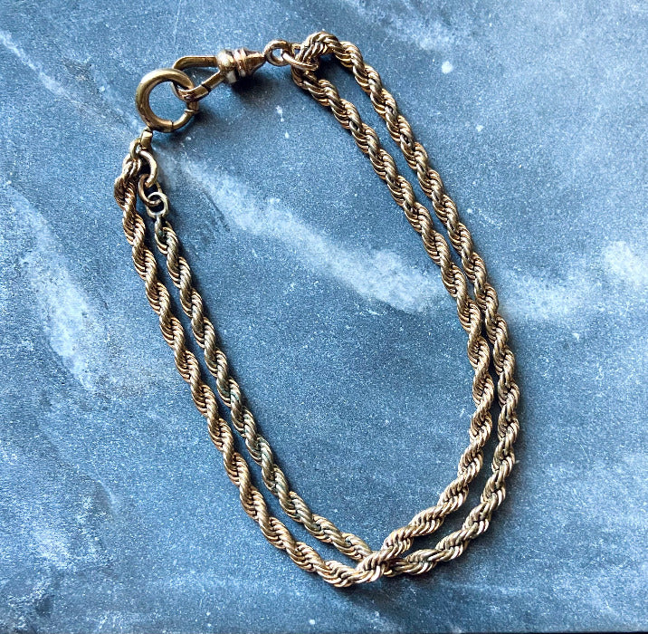 antique victorian watch chain bracelet