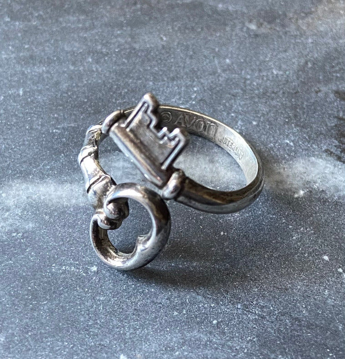 Vintage Sterling Silver Key Ring