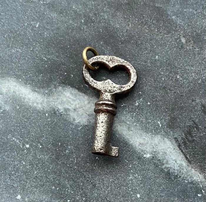 antique key charm