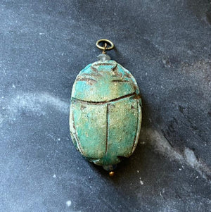 vintage scarab charm