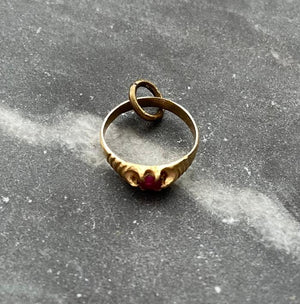 vintage baby ring charm