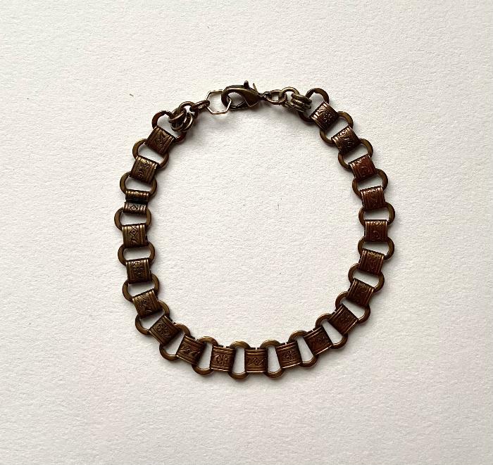 antique book chain bracelet charm jewelry