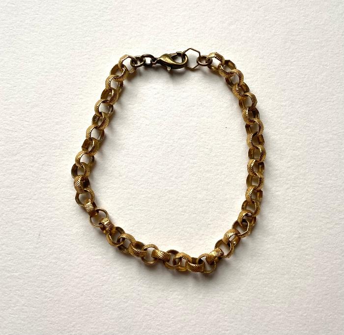 brass chain bracelet