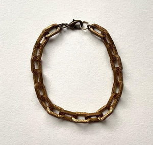 brass chain bracelet