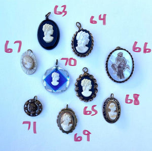 vintage cameo charm jewelry