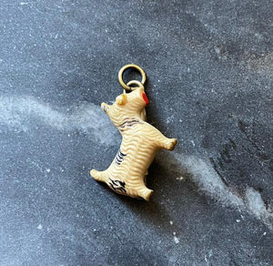 vintage celuloid dog charm