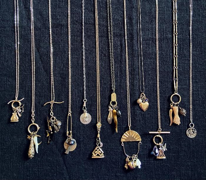 charm holder necklaces