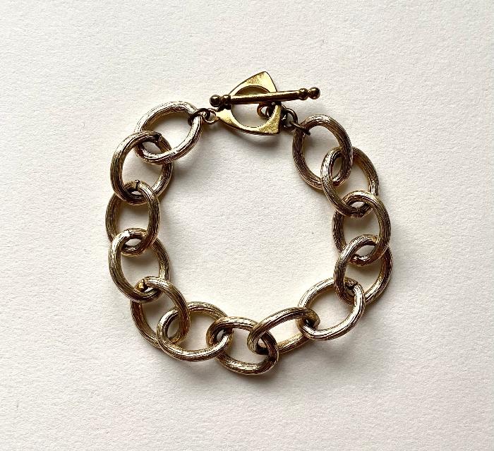 chunky chain bracelet charm jewelry