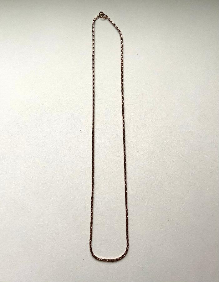 vintage gold plated chain necklace