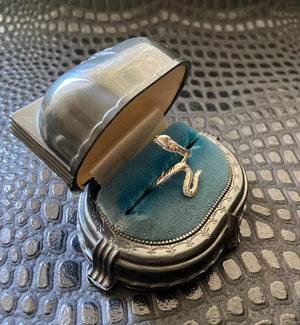vintage sterling silver snake ring