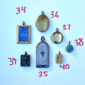 vintage locket charms