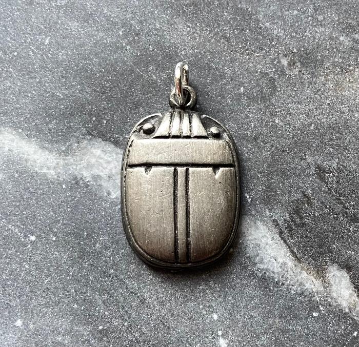 vintage scarab charm