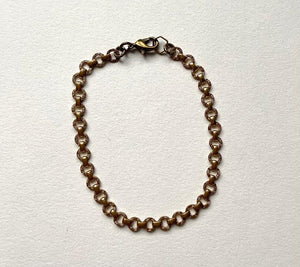 vintage chain bracelet charm jewelry