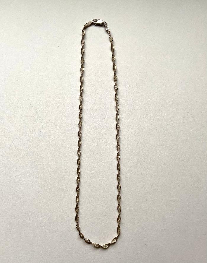 vintage silver chain necklace