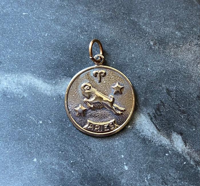 vintage aries charm