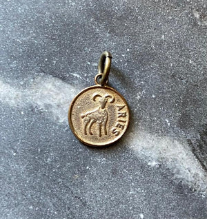 vintage aries charm