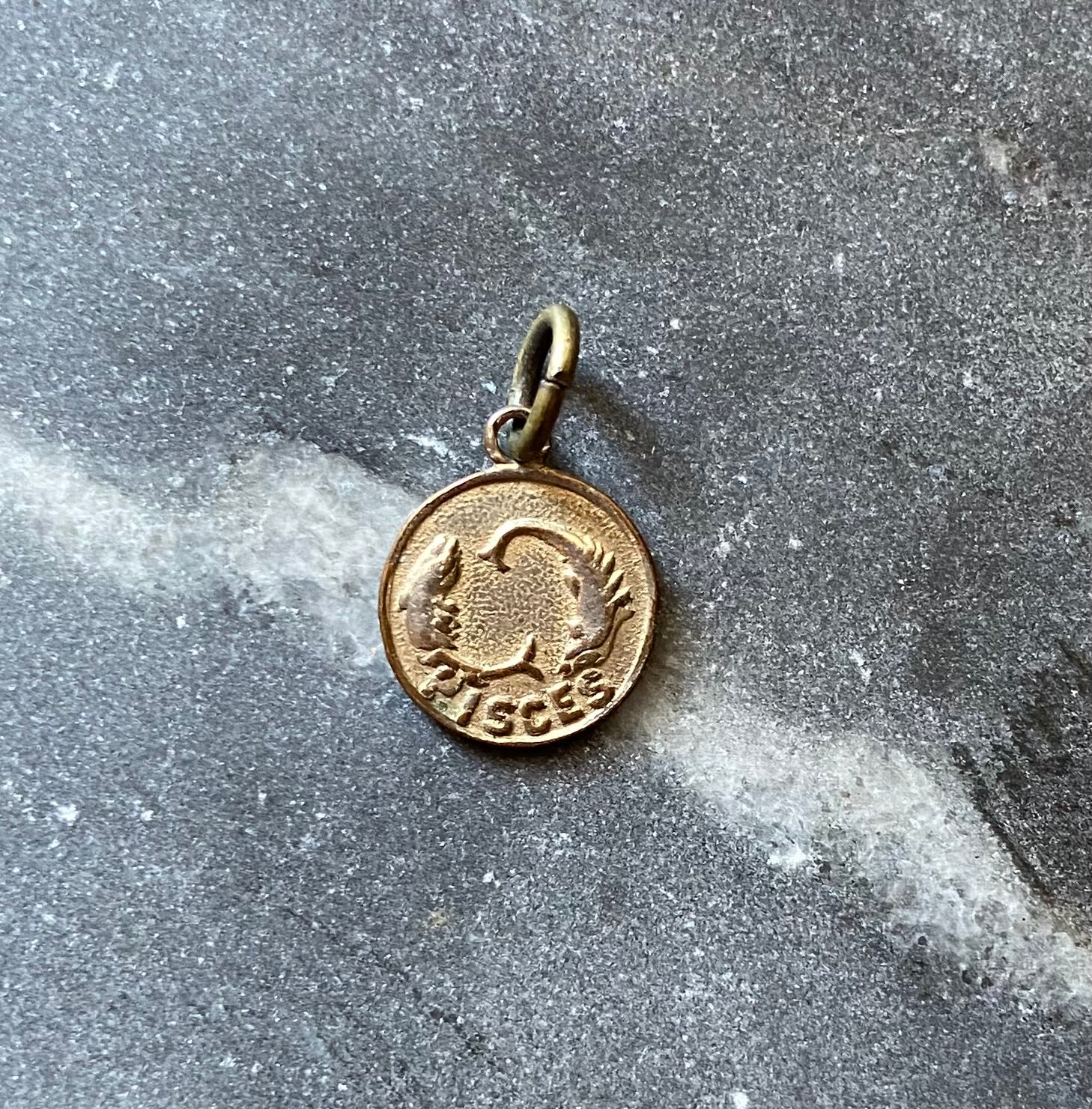 vintage pisces charm