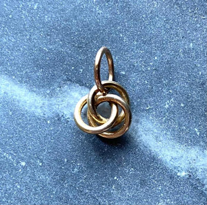 antique victorian lover's knot charm