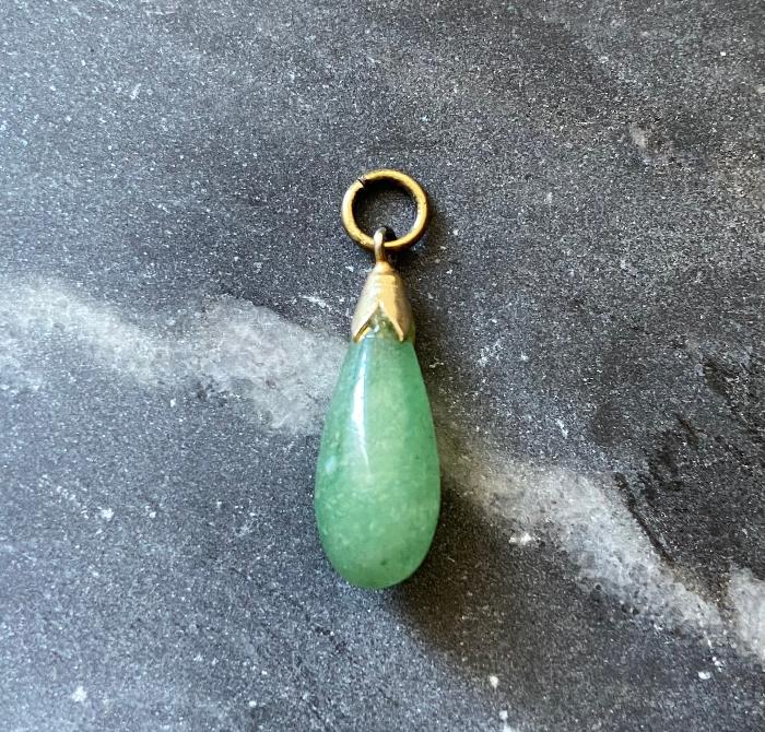 vintage jade charm
