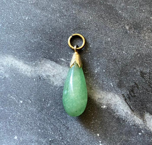 vintage jade charm