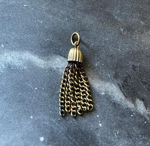 vintage tassel charm