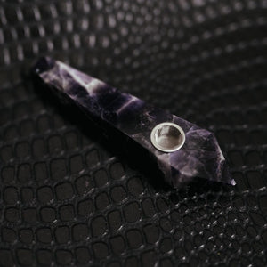 amethyst crystal pipe