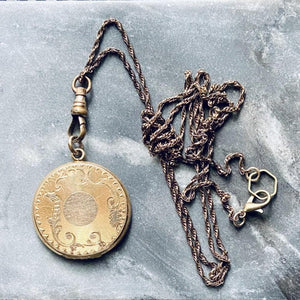 antique Victorian locket necklace