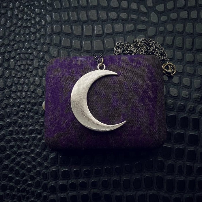witchy crescent moon necklace