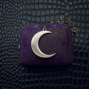 witchy crescent moon necklace