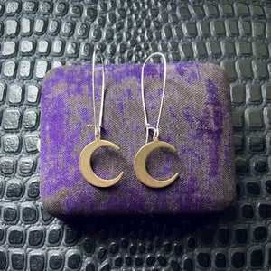 Small Crescent Moon Earrings