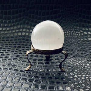 Selenite crystal ball