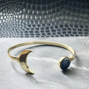 Kyanite Moon Cuff Bracelet