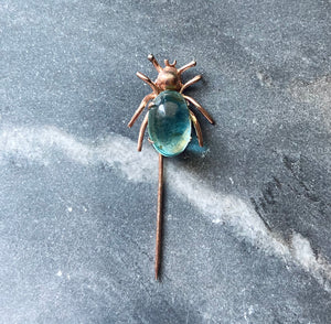 vintage jelly belly spider stick hat pin