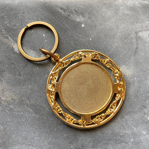 vintage pisces zodiac sign keychain