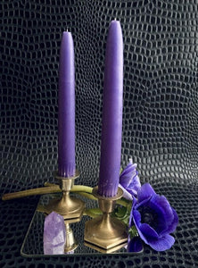Pair of Short Brass Vintage Candlesticks