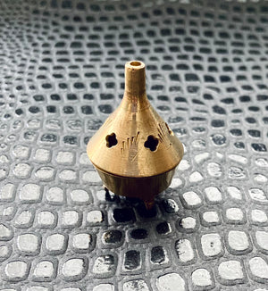 extra small vintage brass incense burner