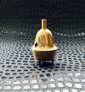 small vintage brass incense burner