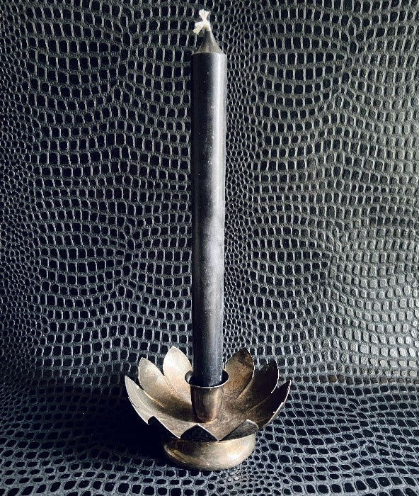 vintage lotus flower candle holder
