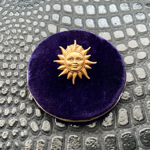 vintage celestial sun pin