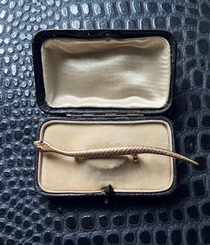 vintage snake brooch pin