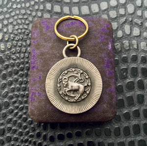 vintage zodiac keychain