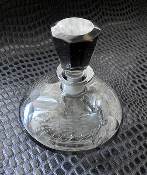 antique art deco glass vanity bottle