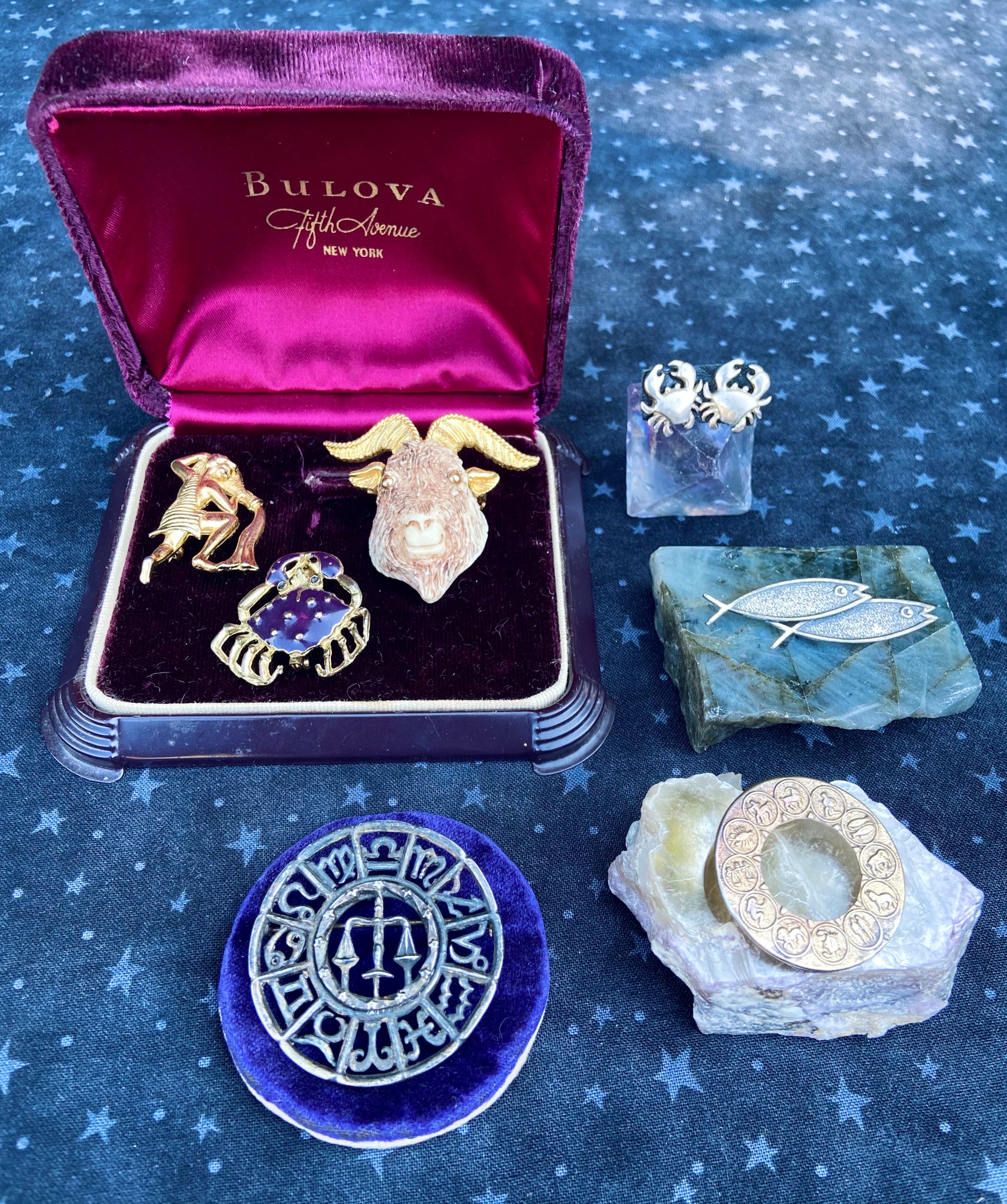 vintage zodiac jewelry
