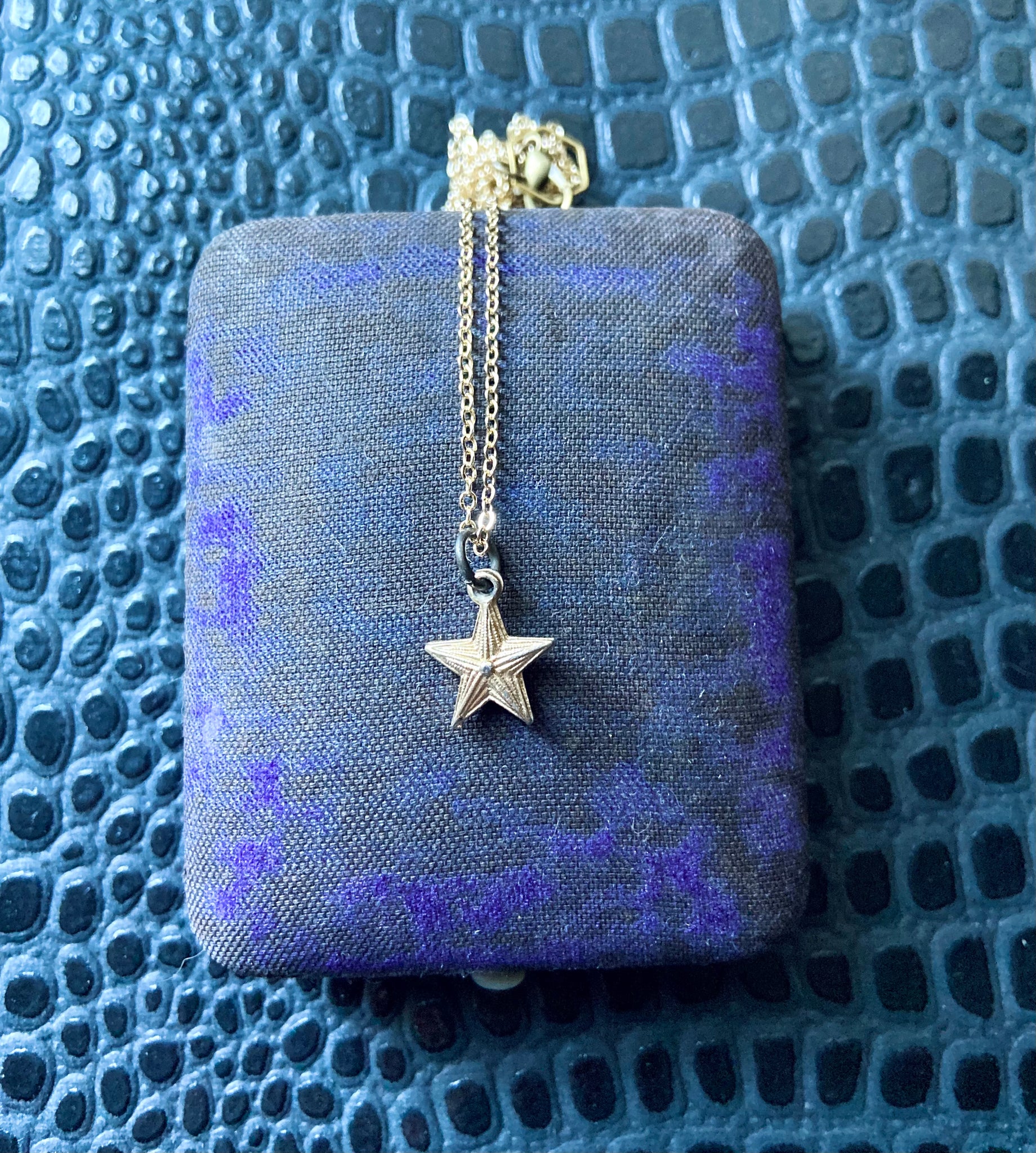 Vintage star charm necklace celestial jewelry