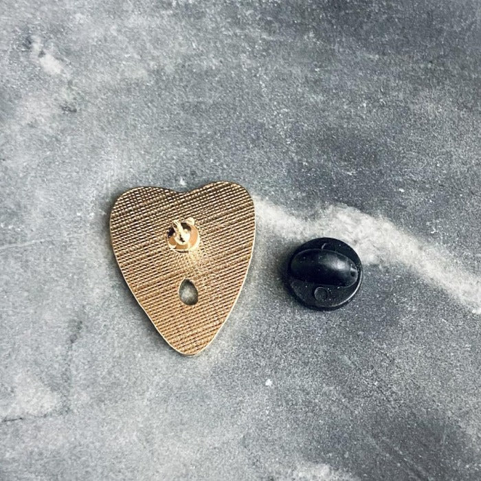 Ouija board planchette enamel pin