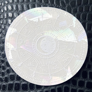 zodiac astrology wheel sun catcher rainbow maker sticker