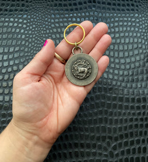 vintage zodiac keychain